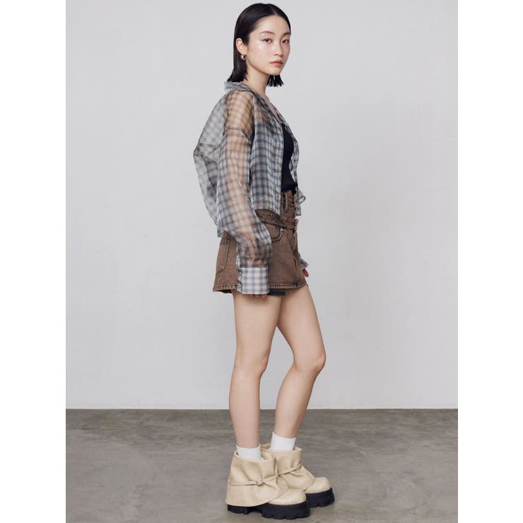 エアリーショートシャツ | EMODA | 詳細画像16 