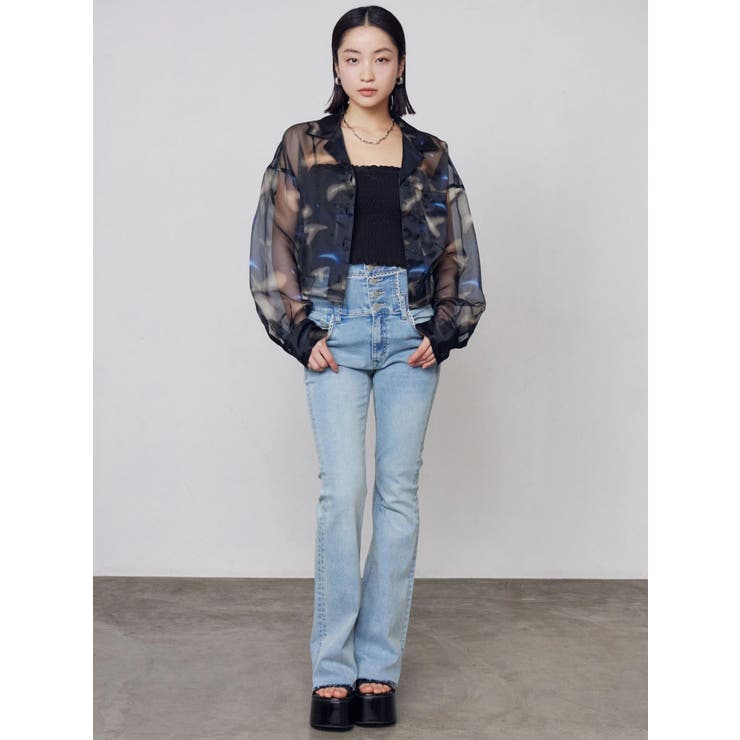 エアリーショートシャツ | EMODA | 詳細画像5 