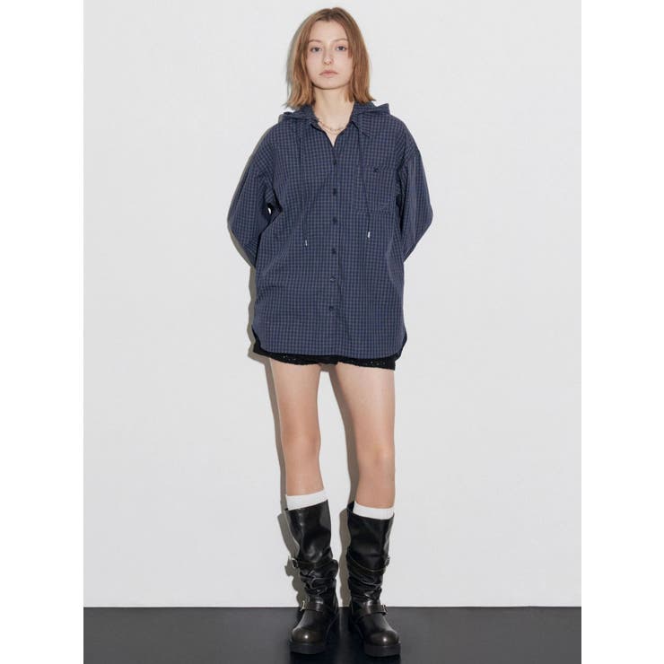 ワイドボディフーディシャツ | EMODA | 詳細画像4 