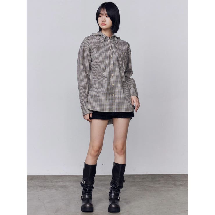 ワイドボディフーディシャツ | EMODA | 詳細画像7 