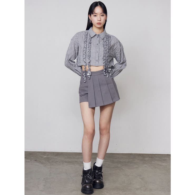 テープフリルワイドショートシャツ | EMODA | 詳細画像11 