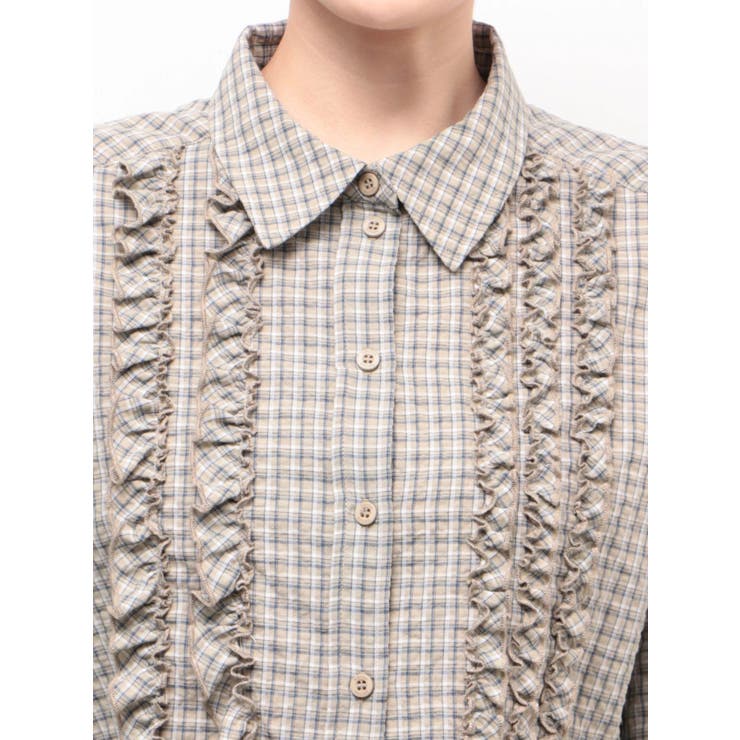 テープフリルワイドショートシャツ | EMODA | 詳細画像16 