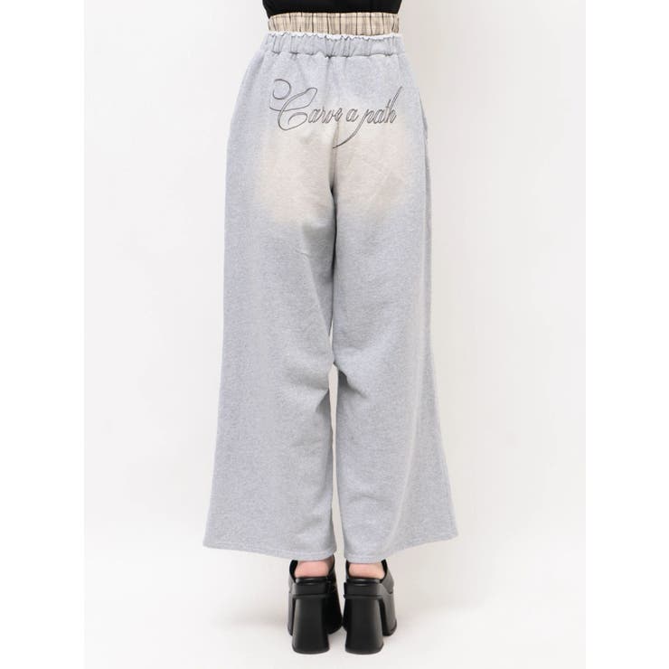 レイヤードロゴスウェットパンツ | EMODA | 詳細画像21 