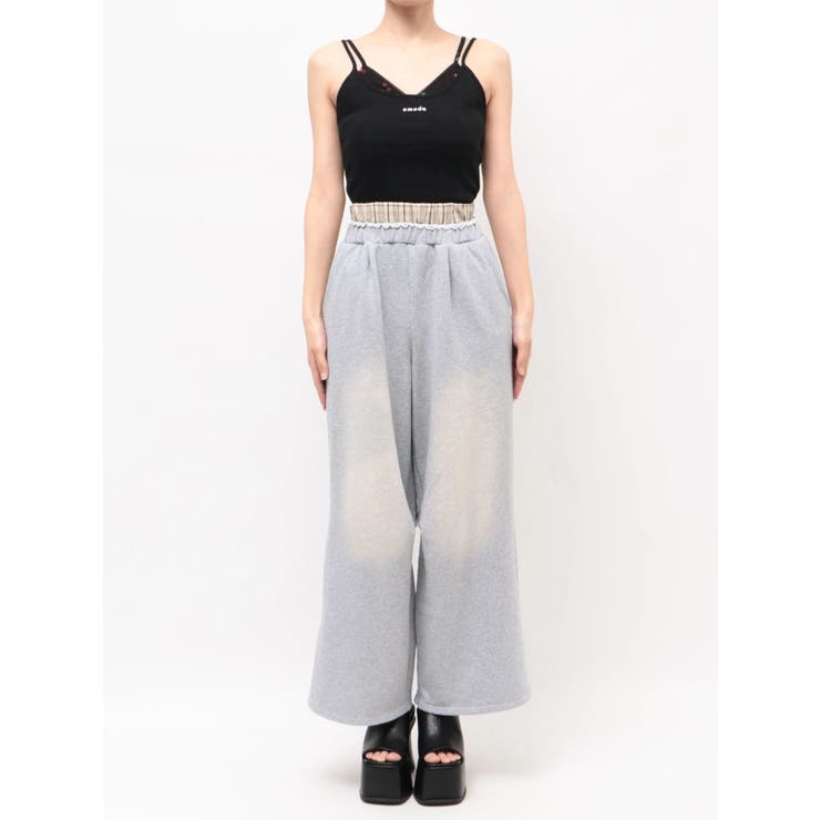 レイヤードロゴスウェットパンツ | EMODA | 詳細画像26 