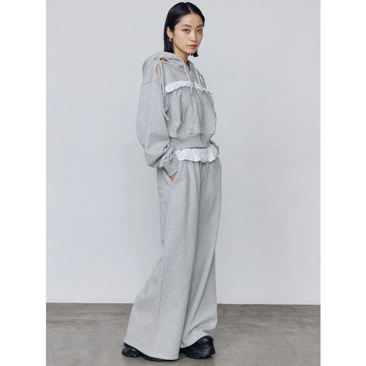 ウエストフリルスウェットパンツ | EMODA | 詳細画像3 