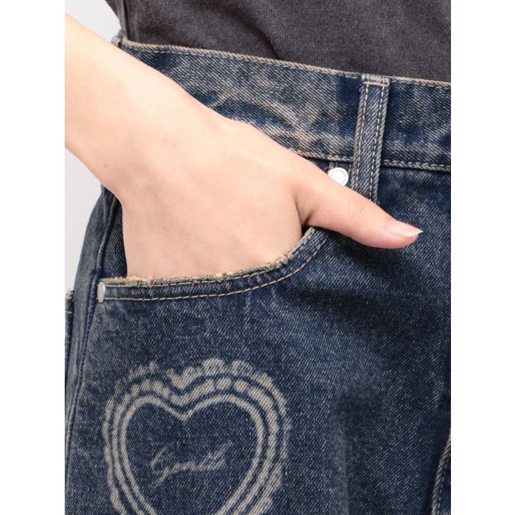 レースグラフィックルーズデニム | EMODA | 詳細画像17 