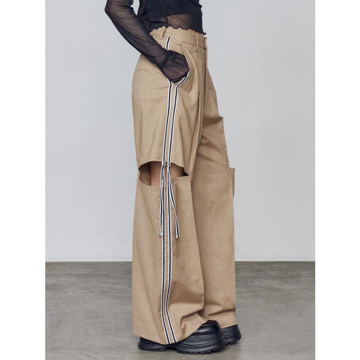 ダブルラインルーズパンツ | EMODA | 詳細画像2 