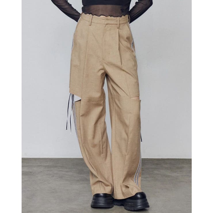 ダブルラインルーズパンツ | EMODA | 詳細画像3 