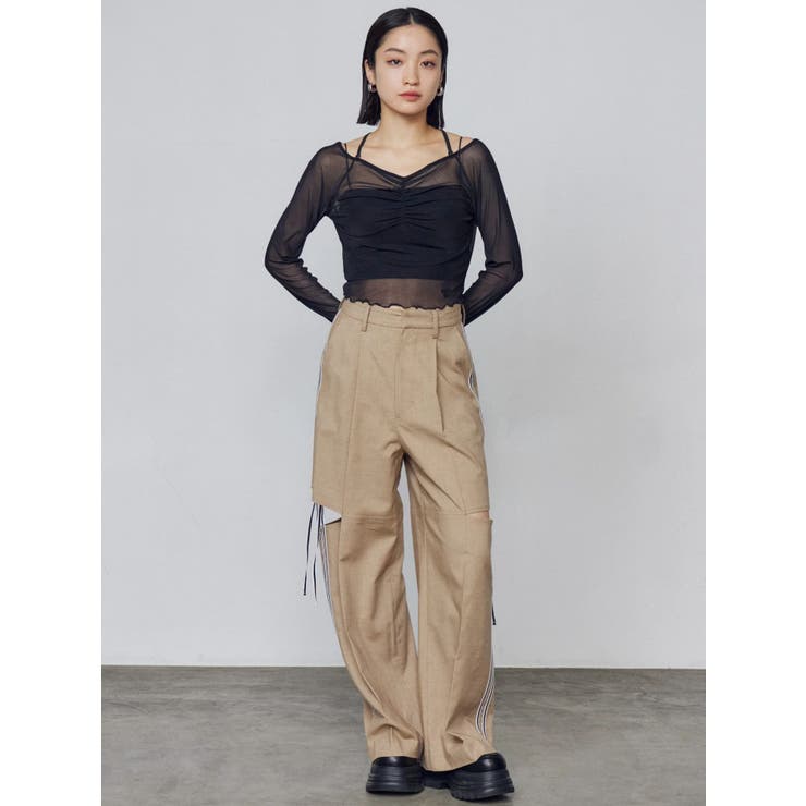 ダブルラインルーズパンツ | EMODA | 詳細画像4 