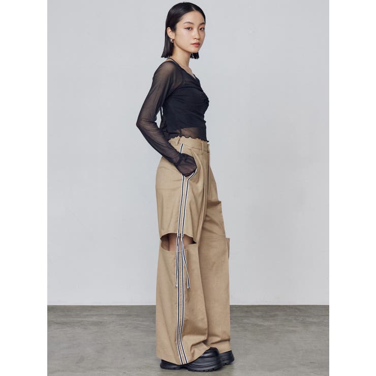 ダブルラインルーズパンツ | EMODA | 詳細画像5 