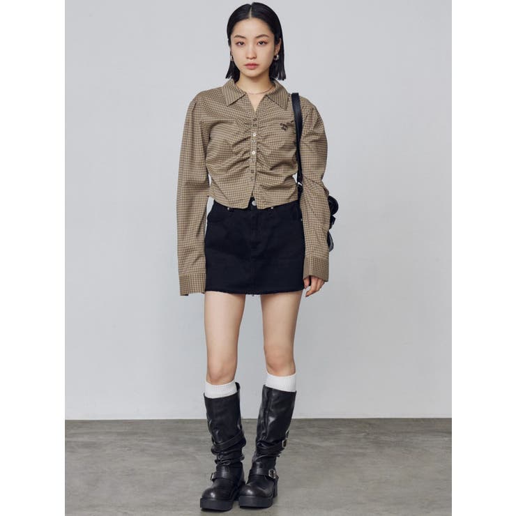 ボックスミニスカート | EMODA | 詳細画像3 