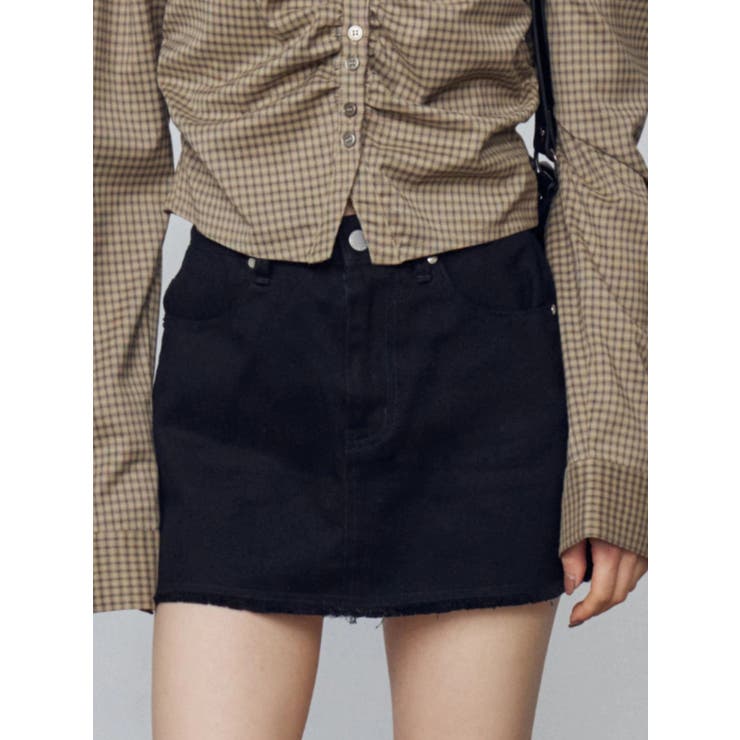 ブラック | ボックスミニスカート | EMODA