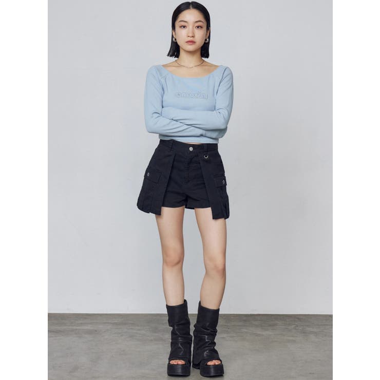 レイヤードボックススカートパンツ | EMODA | 詳細画像10 