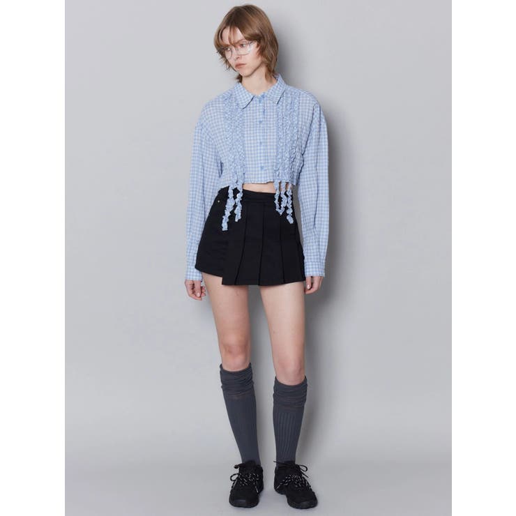 プリーツラップショートパンツ | EMODA | 詳細画像13 