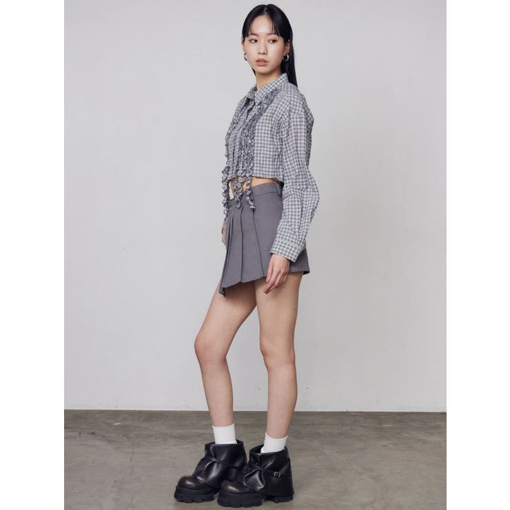 プリーツラップショートパンツ | EMODA | 詳細画像8 