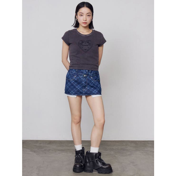 ベルトレイヤードボクシースカート | EMODA | 詳細画像13 