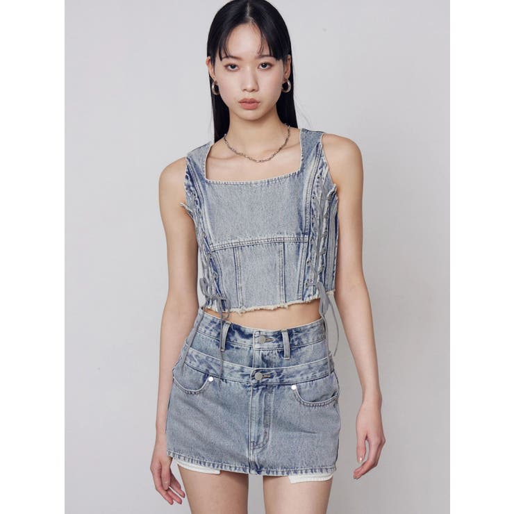 ベルトレイヤードボクシースカート | EMODA | 詳細画像17 