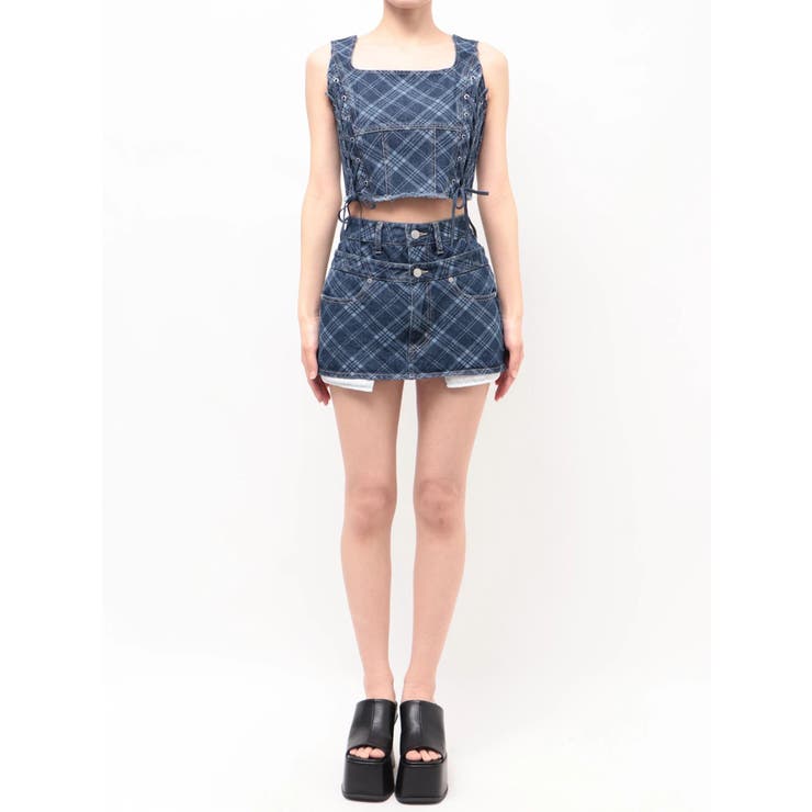 ベルトレイヤードボクシースカート | EMODA | 詳細画像36 