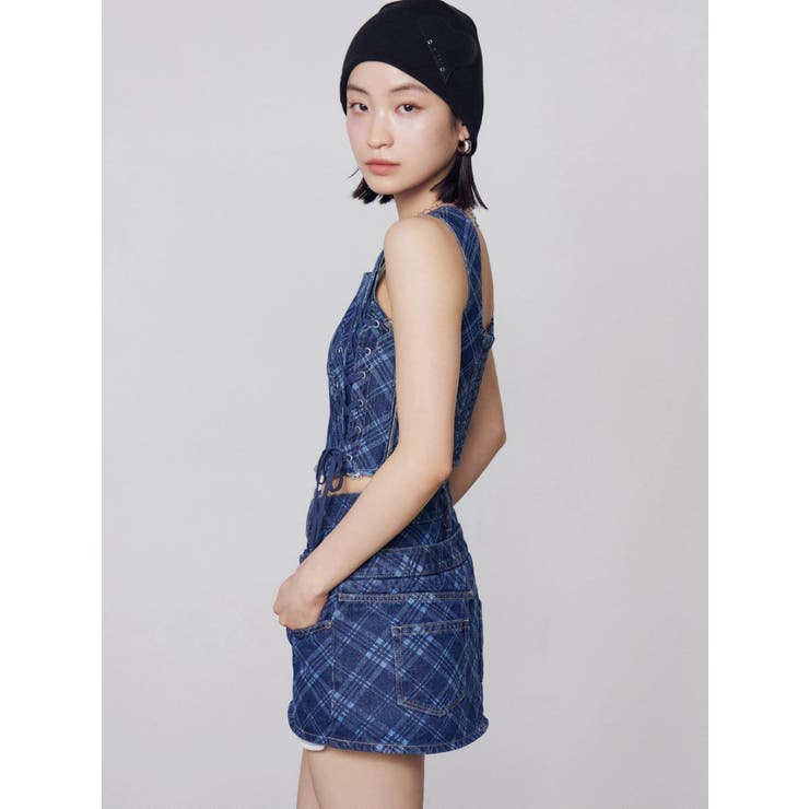 ベルトレイヤードボクシースカート | EMODA | 詳細画像9 