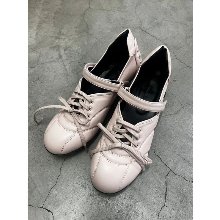 ピンク | レースアップヒールスニーカー | EMODA