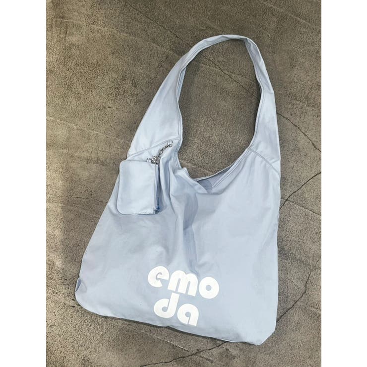 ブルー | ワイドチャームトートバッグ | EMODA