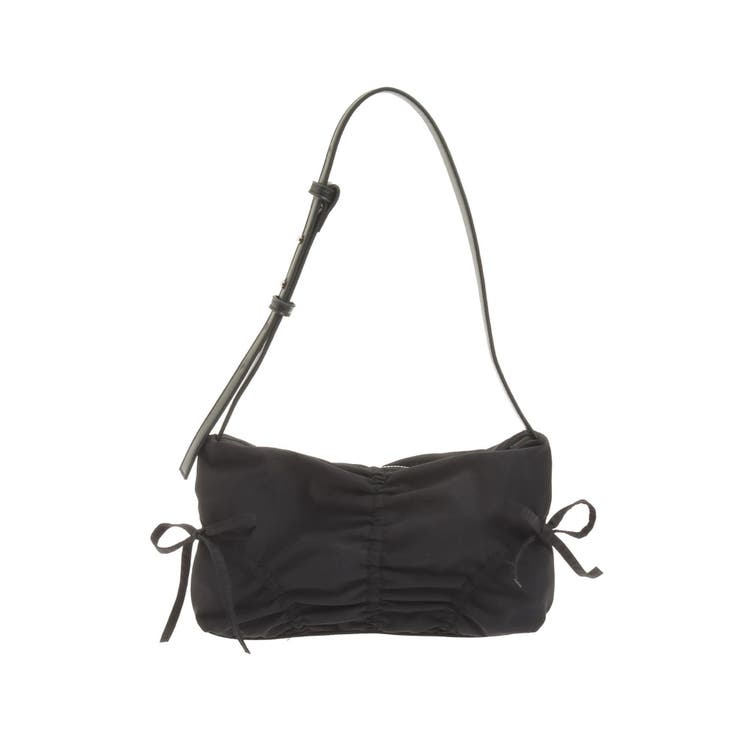 ギャザーリボンナイロンバッグ | EMODA | 詳細画像16 