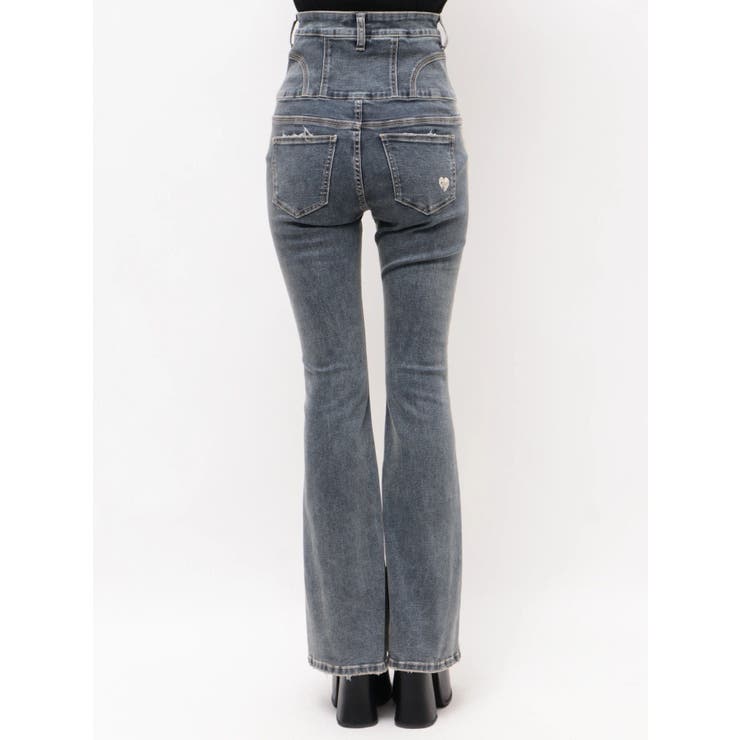 ハートダメージハイウエストフレアパギンス | EMODA | 詳細画像16 