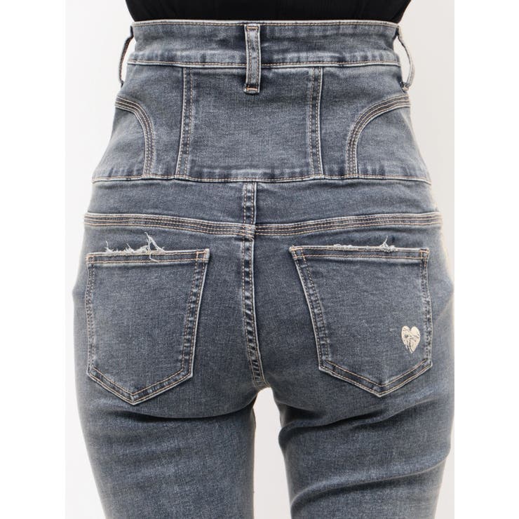 ハートダメージハイウエストフレアパギンス | EMODA | 詳細画像17 