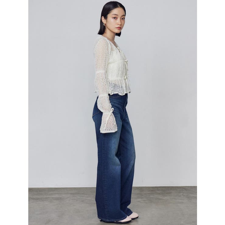 ミニマルジャストウエストフレアデニム | EMODA | 詳細画像16 