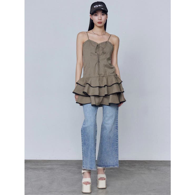 ミニマルジャストウエストフレアデニム | EMODA | 詳細画像18 