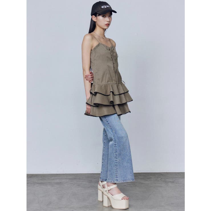 ミニマルジャストウエストフレアデニム | EMODA | 詳細画像19 