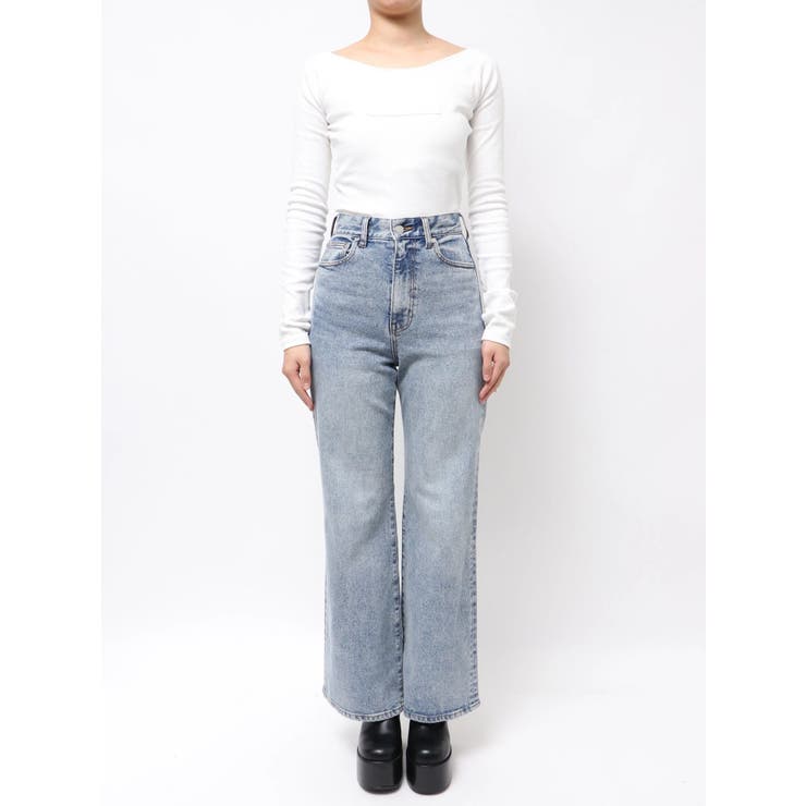 ミニマルジャストウエストフレアデニム | EMODA | 詳細画像30 