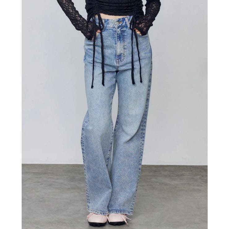 ミニマルジャストウエストフレアデニム | EMODA | 詳細画像5 