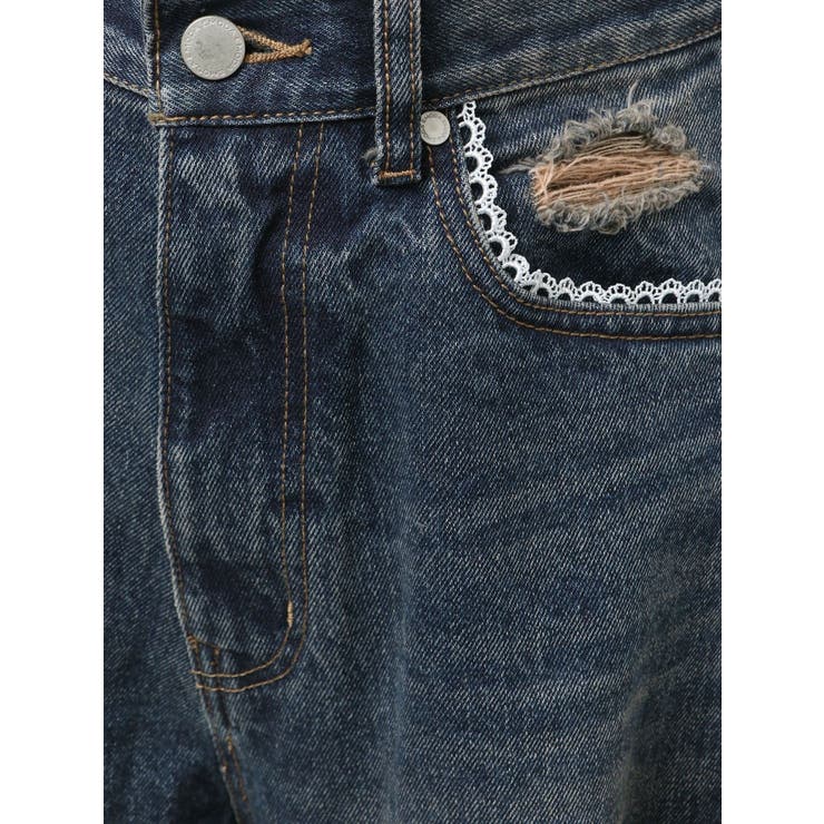 バルキーワイドハイウエストクラッシュジーンズ | EMODA | 詳細画像31 