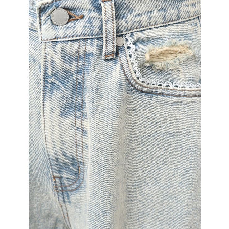 バルキーワイドハイウエストクラッシュジーンズ | EMODA | 詳細画像41 