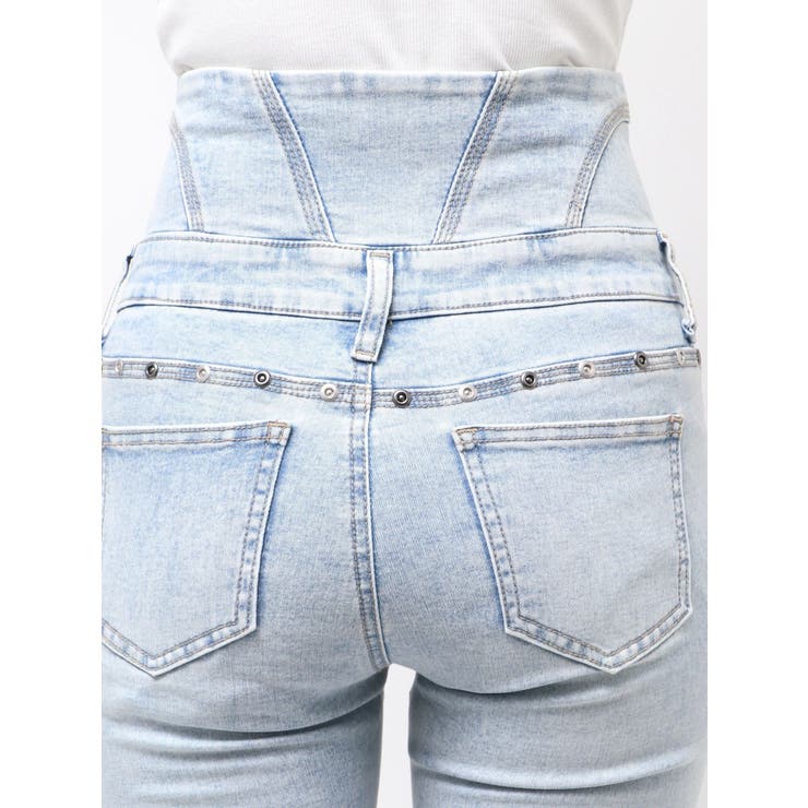 ドットラインハイウエストフレアパギンス | EMODA | 詳細画像15 