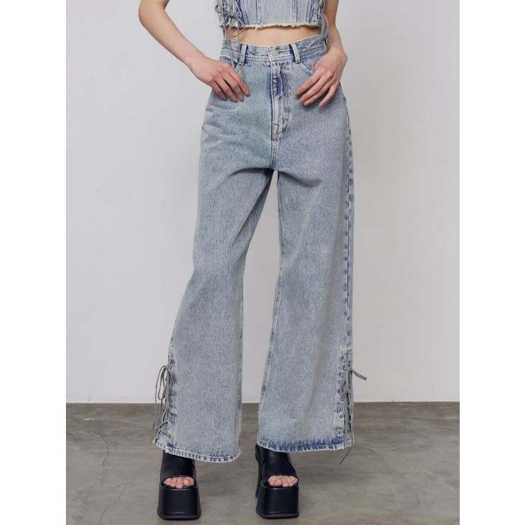 ヘムレースアップルーズデニム | EMODA | 詳細画像1 
