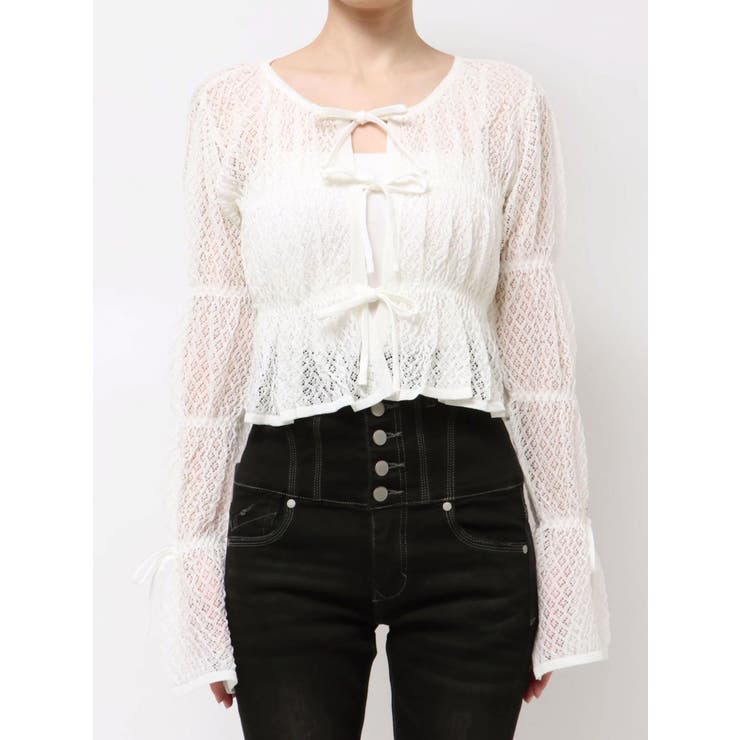 2WAYギャザーリボンニット | EMODA | 詳細画像19 