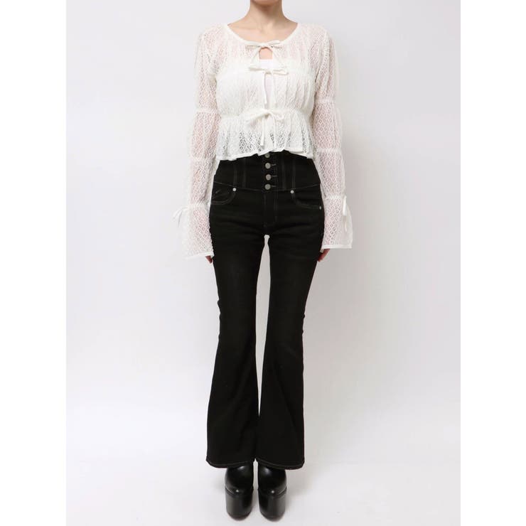 2WAYギャザーリボンニット | EMODA | 詳細画像27 