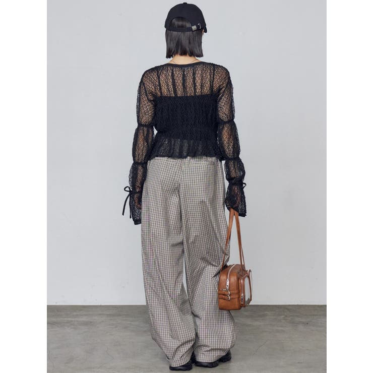 2WAYギャザーリボンニット | EMODA | 詳細画像8 