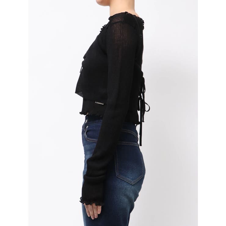 2ピースシアーギャザーニット | EMODA | 詳細画像4 