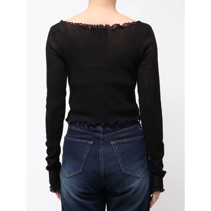 2ピースシアーギャザーニット | EMODA | 詳細画像5 