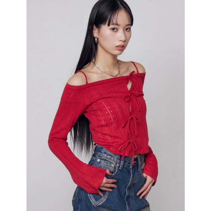 ホールリボン2WAYニット | EMODA | 詳細画像12 