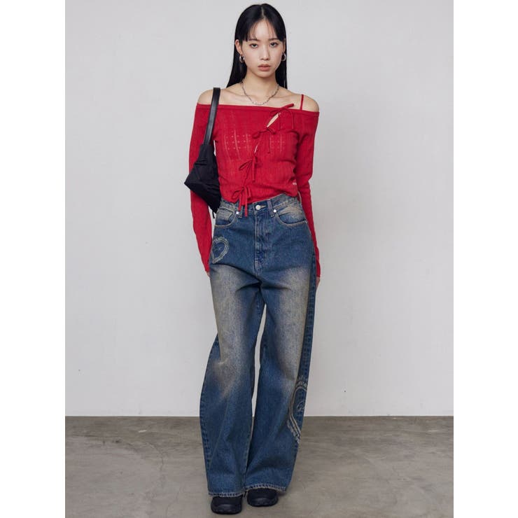 ホールリボン2WAYニット | EMODA | 詳細画像13 