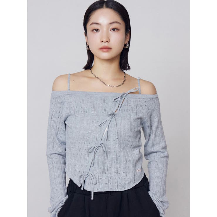 ホールリボン2WAYニット | EMODA | 詳細画像2 