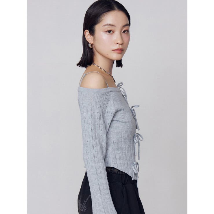 ホールリボン2WAYニット | EMODA | 詳細画像3 