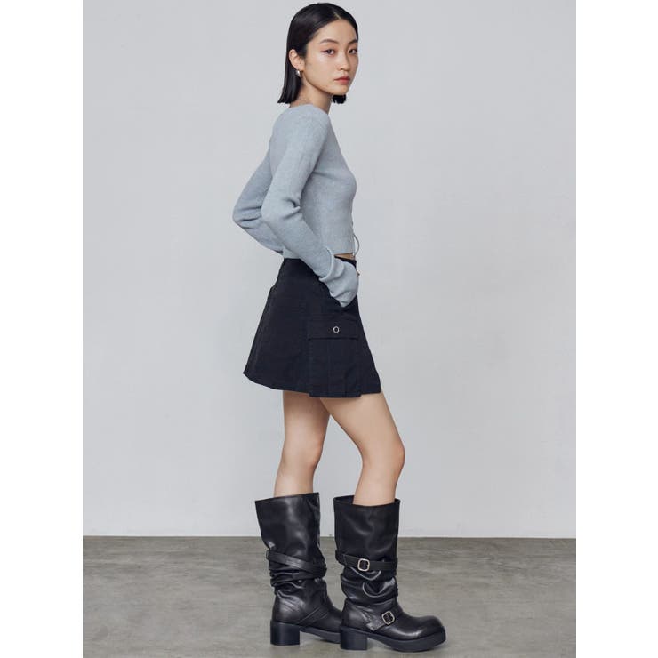 フロントレースアップフィットニット | EMODA | 詳細画像6 