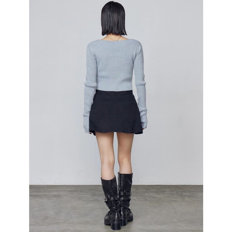 フロントレースアップフィットニット | EMODA | 詳細画像7 