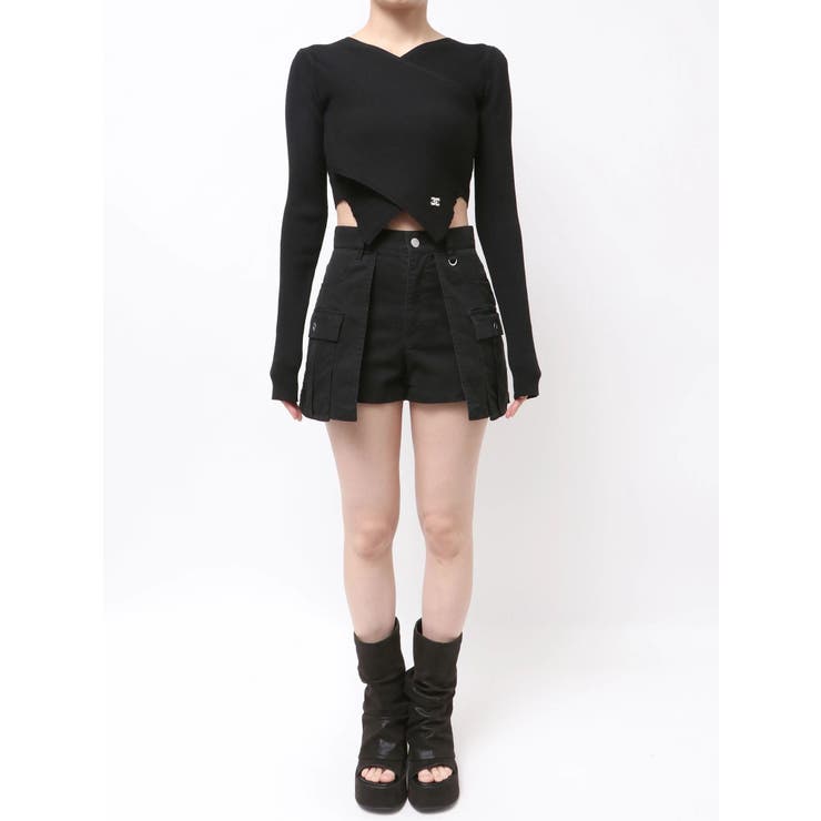 ワイドクロスクロップドニット | EMODA | 詳細画像13 