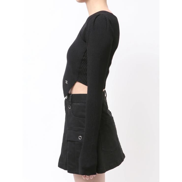 ワイドクロスクロップドニット | EMODA | 詳細画像7 